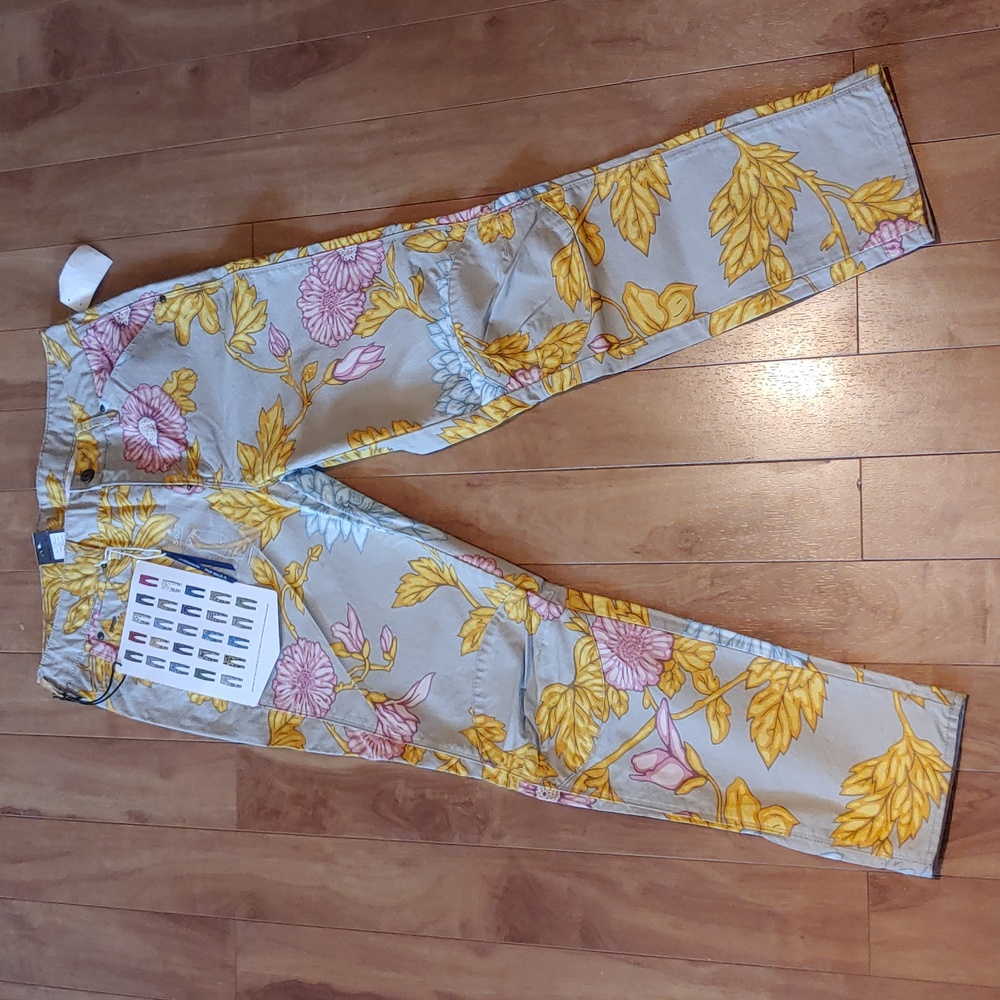 G Star Elwood 25 Rococo Pattern Mid Boyfriend Fit G-Star Raw Pants!!!
